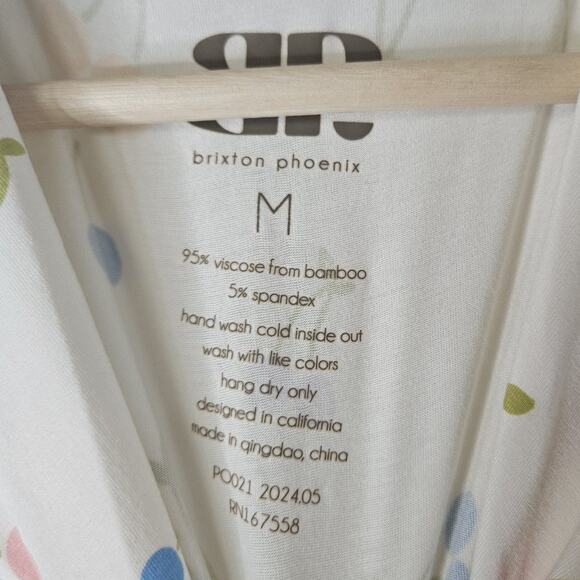 brixton phoenix Womens Cherry Pijama Set Viscose Bamboo Size M - Picture 5 of 11